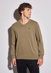 STREET ONE MEN Strickpullover aus reiner günstig online kaufen
