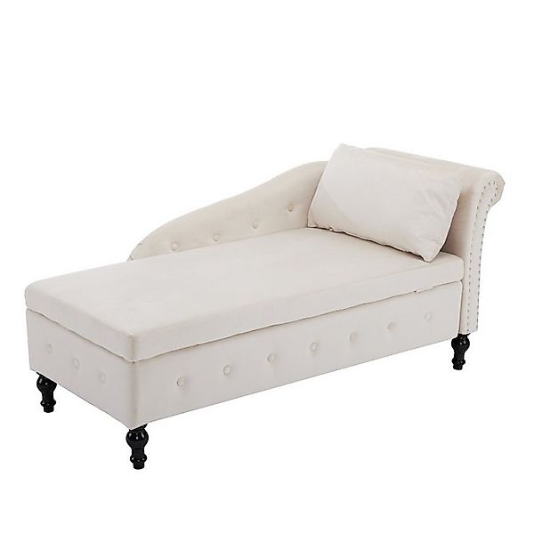 BlingBin Chaiselongue Sofa Loungesessel, 1 Teile, Nagelkopfbesatz und Knopf günstig online kaufen