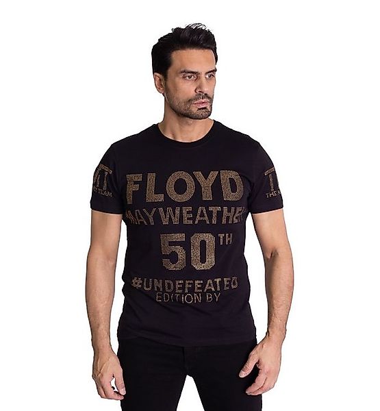 TRUENO T-Shirt Herren Strass T-Shirt mit Strassveredelung Schwarz XXL günstig online kaufen