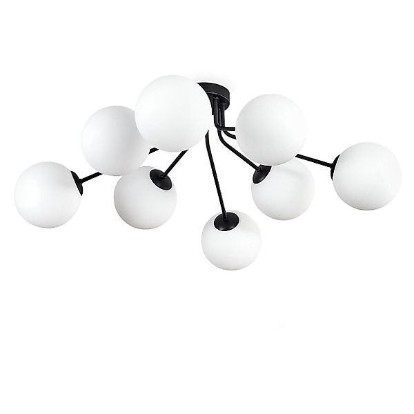 hofstein Deckenleuchte Deckenlampe aus Metall/Glas in günstig online kaufen