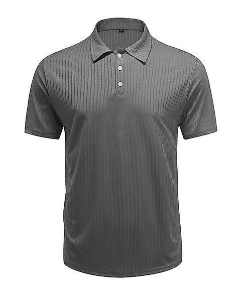Allthemen Poloshirt Herren kurzarm T-Shirt mit Streifen Polohemd Slim Fit S günstig online kaufen
