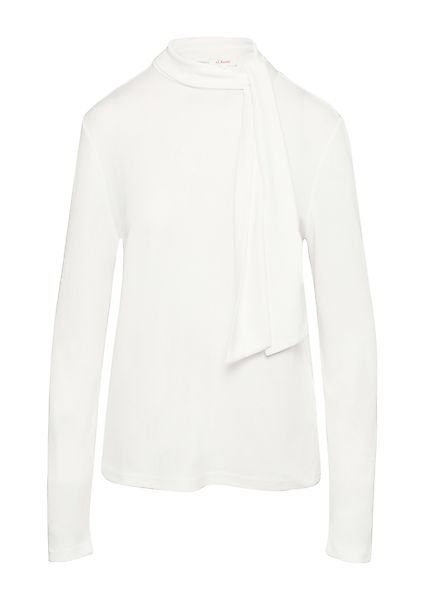 s.Oliver Langarmshirt mit dekorativer Schleife günstig online kaufen