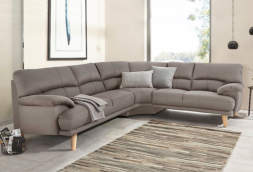 TRENDMANUFAKTUR Polsterecke »Cecilia, italienisches Designsprache, modern u günstig online kaufen