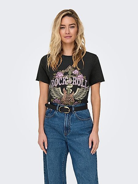 ONLY Rundhalsshirt "ONLLUCY REG S/S TOP JRS NOOS" unterschiedlich bedruckt günstig online kaufen