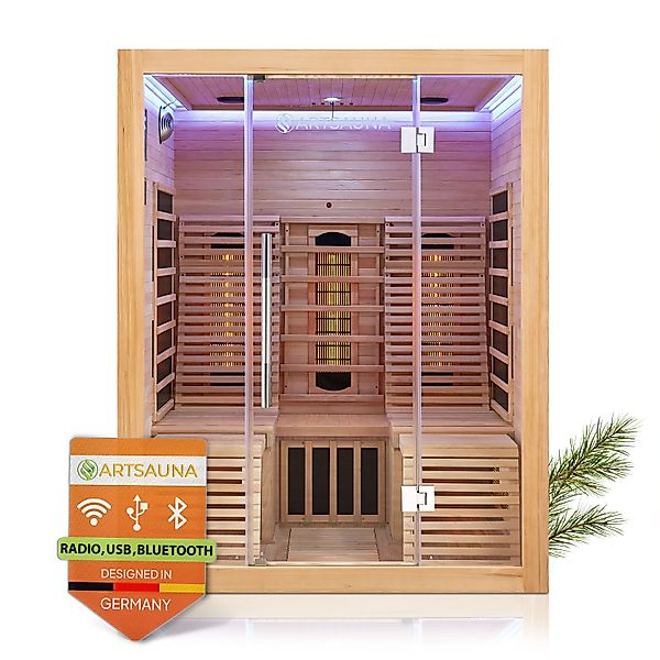 Artsauna Infrarotkabine Helsinki150 Dual-Technologie, für 3 günstig online kaufen