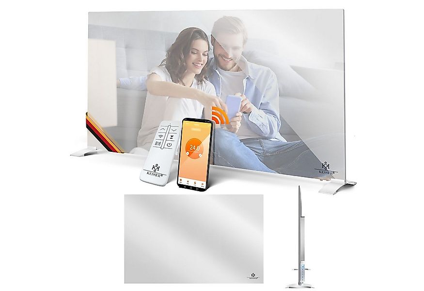 KESSER Paneelheizkörper, Spiegelheizung Energiesparend Standgerät & Wandmon günstig online kaufen