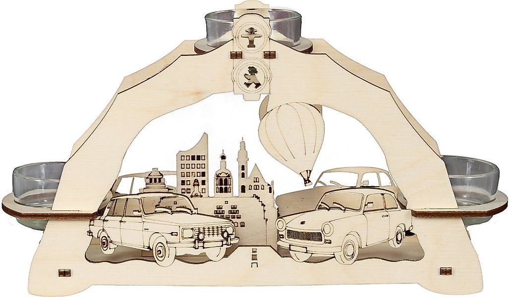 SAICO Original Teelichthalter Trabant und Wartburg, BxHxT: 23x13x6,5 cm günstig online kaufen