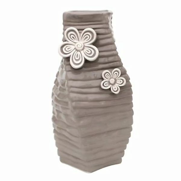 HTI-Living Keramik Vase eckig, gedreht Dolomite taupe günstig online kaufen