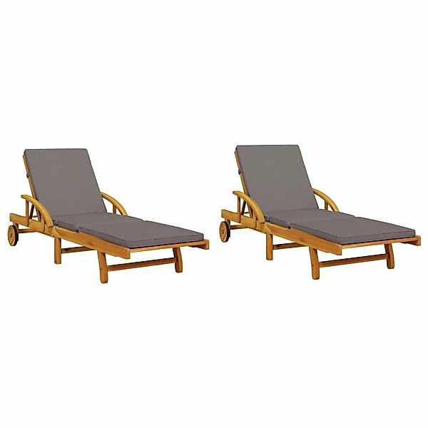vidaXL Gartenliege Sonnenliegen 2 Stk. mit günstig online kaufen