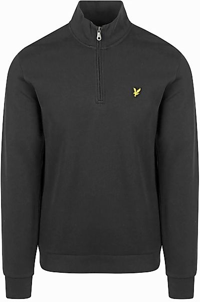 Lyle & Scott Sweat Half Zip Pull Schwarz - Größe L günstig online kaufen