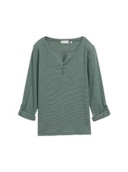 TOM TAILOR Henleyshirt mit Turn-Up-Arm günstig online kaufen