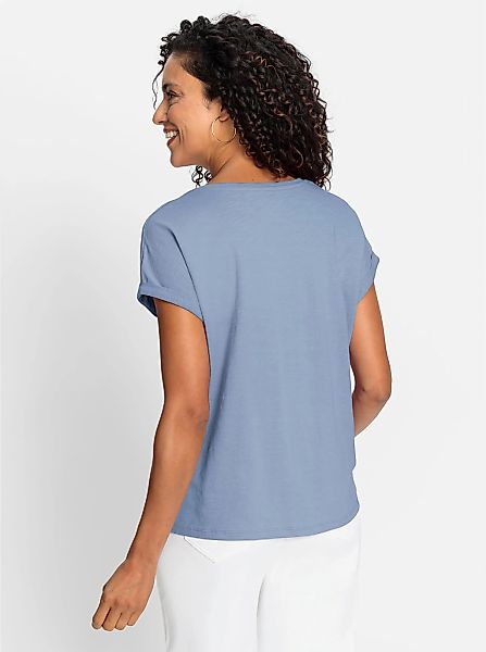 Inspirationen Rundhalsshirt "Rundhals-Shirt" 1 Stk. günstig online kaufen