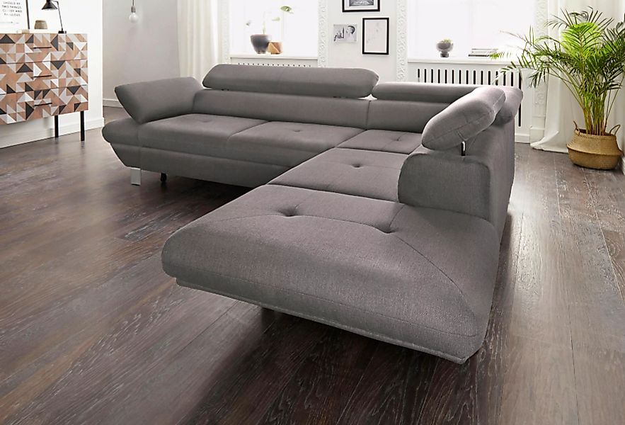 exxpo - sofa fashion Ecksofa "Elio, L-Form", wahlweise mit Bettfunktion günstig online kaufen