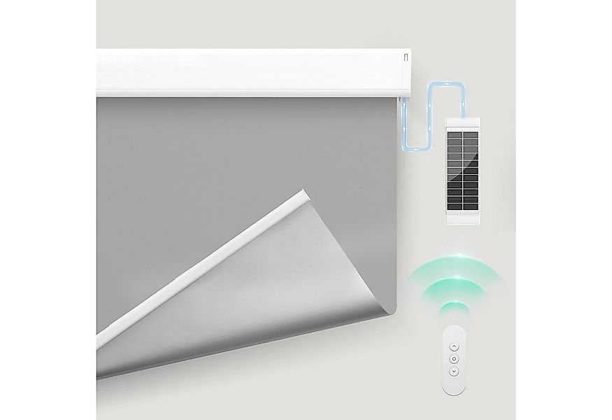 Elektrisches Rollo Thermorollo, mit Fernbedienung Verdunkelung Lithiumbatte günstig online kaufen