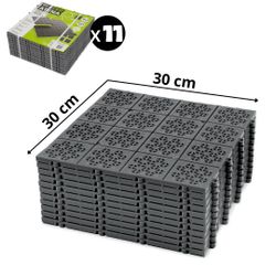 nm_trade Kunststoff-Fliesen 11x Boden Fliesen Terrassenfliesen günstig online kaufen