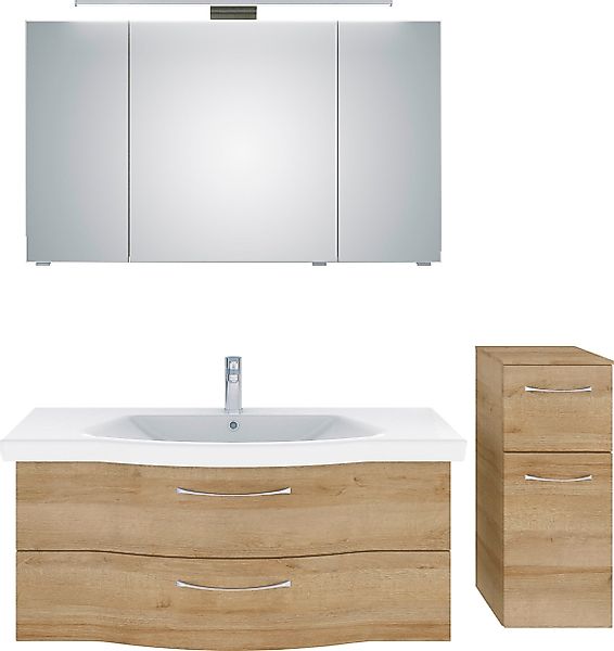 Saphir Badmöbel-Set "6005 Sprint 3-teilig, Keramik-Waschtisch mit LED-Spieg günstig online kaufen