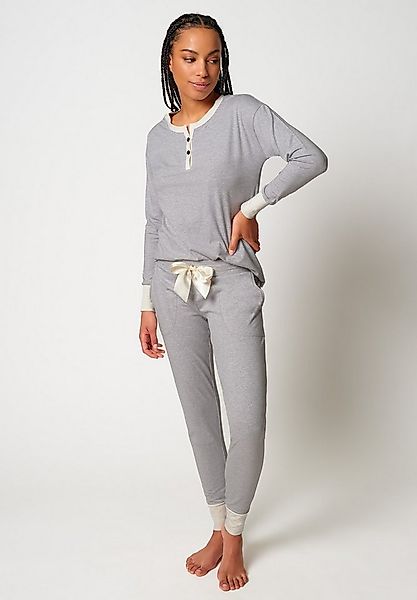 Skiny Pyjama Night In Mix & Match (2 tlg) bequem, elastischer Bund, mit Tas günstig online kaufen
