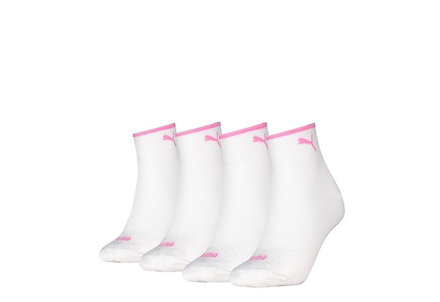 PUMA Kurzsocken PUMA WOMEN QUARTER 4P ECOM (4 Paar) mit atmungsaktivem Mate günstig online kaufen