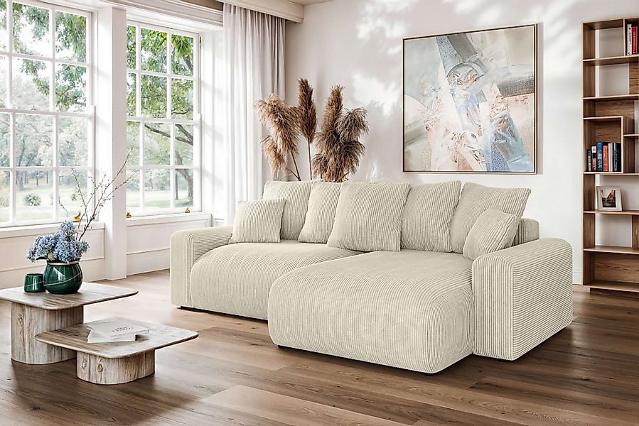 Home affaire Ecksofa LAKESIDE klein mit Bettfunktion und Bettkasten, B/T/H günstig online kaufen