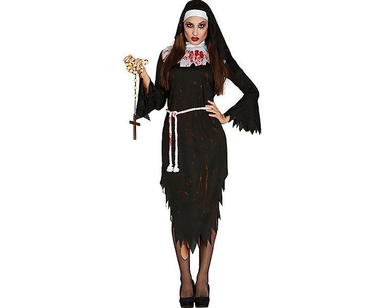 Fiestas Guirca Hexen-Kostüm Kostüm Lady Zombie Nonne Kleid,Haube,Gürtel Gr. günstig online kaufen