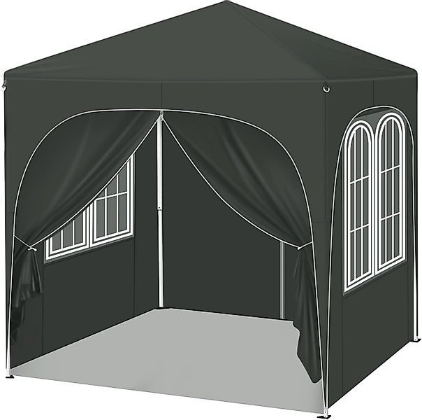 Woltu Pavillon, mit 4 Seitenteilen, 2x2 m, mit 4 Seitenwänden, höhenverstel günstig online kaufen