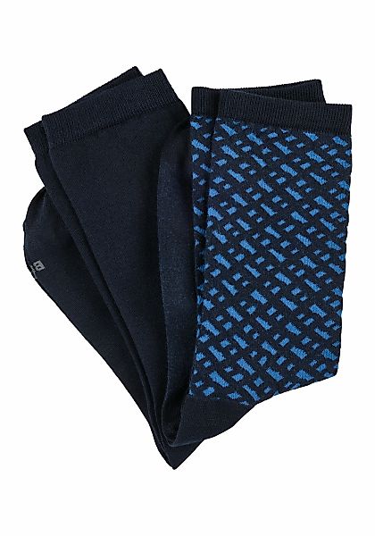 BOSS Freizeitsocken "2P RS Monogram CC", (Packung, 2 Paar, 2er-Pack), aus w günstig online kaufen