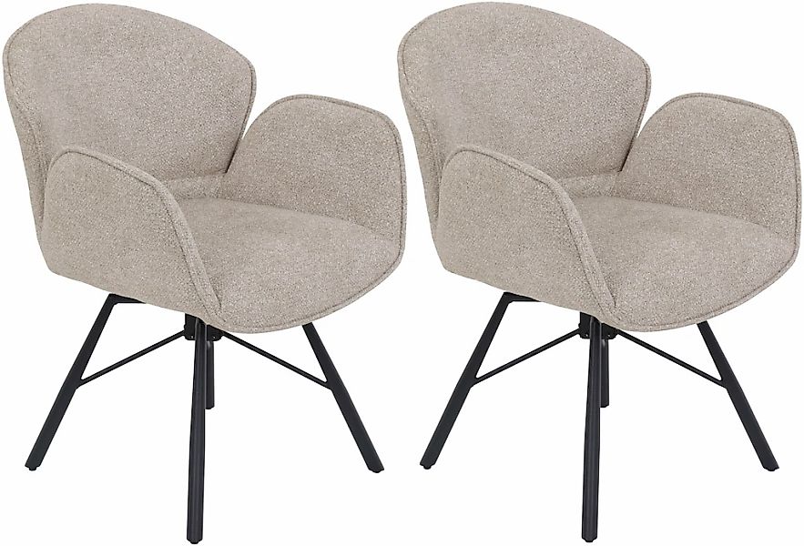 HELA 4-Fußstuhl "BRISTOL, Armlehnen Stuhl, Sessel, Esszimmerstuhl" (Set) 2 günstig online kaufen