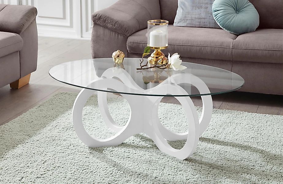 OTTO home Couchtisch "Citro" in ovaler Form, elegant günstig online kaufen