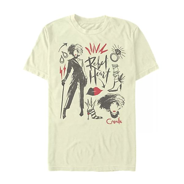 Disney Classics - Cruella - Cruella de Vil Fashion Sketches - Männer T-Shir günstig online kaufen