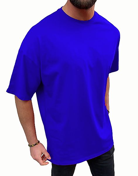 Megaman Jeans T-Shirt Herren Oversize T-Shirt günstig online kaufen