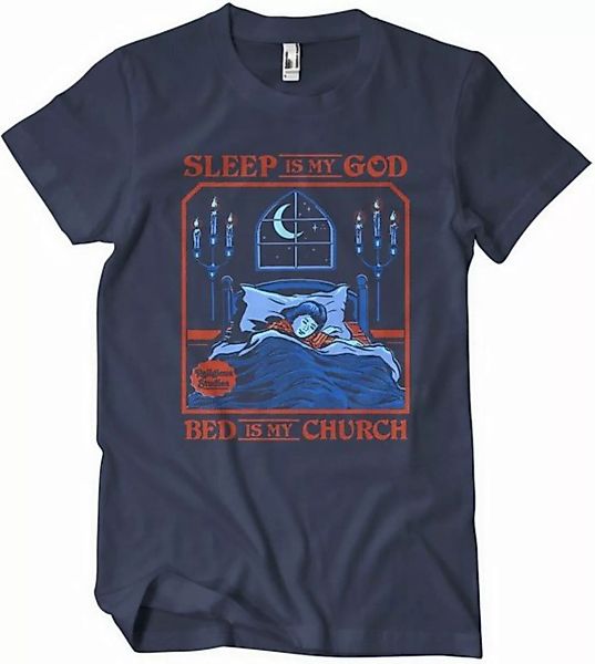 Steven Rhodes T-Shirt Sleep Is My God Bed Is My Church T-Shirt günstig online kaufen