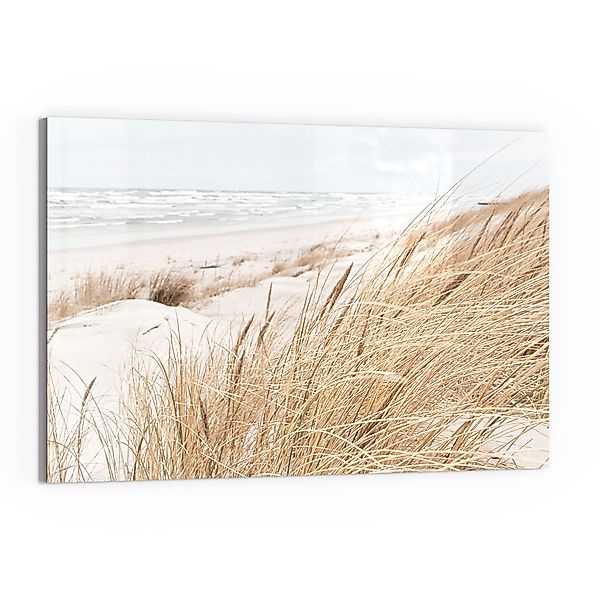DEQORI Glasbild 'Winterstrand Stille', 'Winterstrand Stille', günstig online kaufen