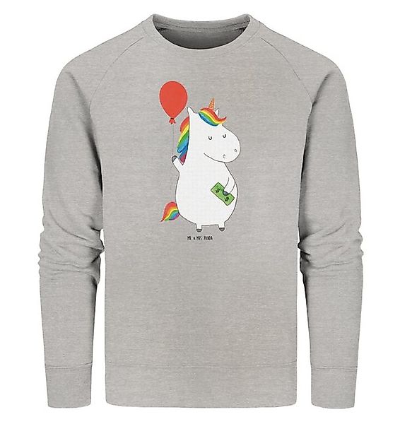 Mr. & Mrs. Panda Longpullover Einhorn Luftballon Größe M - Heather Grey - G günstig online kaufen