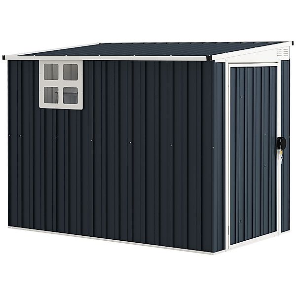 Outsunny Gerätehaus 2,7m², mit Pultdach, Fenster, günstig online kaufen