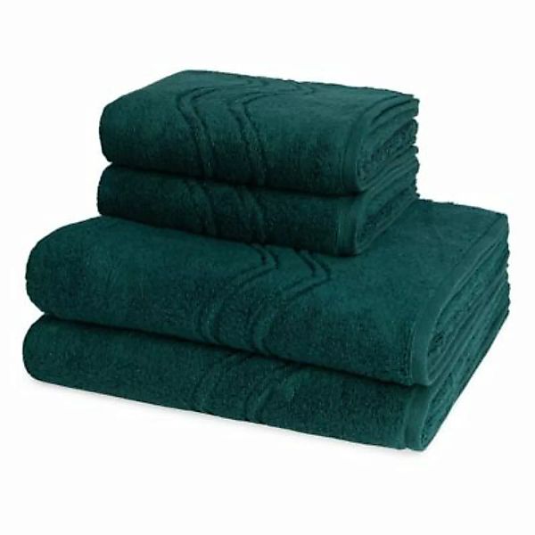 Ross 2 X Handtuch 2 X Duschtuch - im Set Cashmere feeling Handtücher grün günstig online kaufen