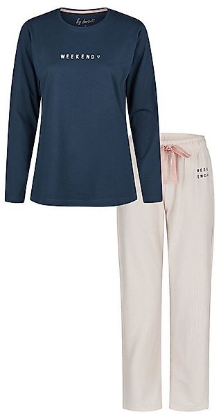 By Louise Schlafanzug Damen Pyjama lang (2 tlg) Modisches Design günstig online kaufen