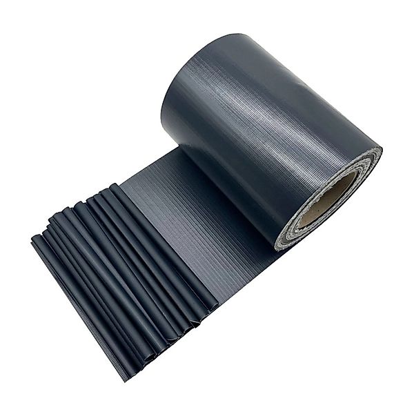 KARAT PVC Sichtschutzstreifen 19 cm x 35 m für Gartenzäune Blickdicht Anthr günstig online kaufen