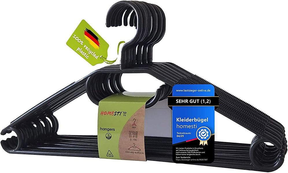 homesti Wickelauflage 10 Stück multifunktionale Premium Kleiderbügel aus 10 günstig online kaufen