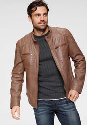 Bruno Banani Lederjacke "Flint" aus Lammnappaleder, taillierter Schnitt, Bi günstig online kaufen