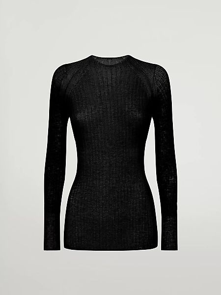Wolford - Air Wool Top Long Sleeves, Frau, black, Größe: M günstig online kaufen