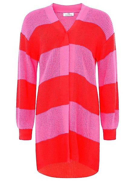 Zwillingsherz Cardigan "Katja" One Size, Wollanteil, Langarm, Blockstreifen günstig online kaufen