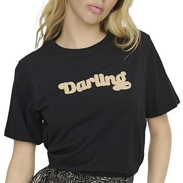 JACQUELINE de YONG T-Shirt Legeres Schriftzug in Bouclé-Optik (1-tlg) JDYFE günstig online kaufen