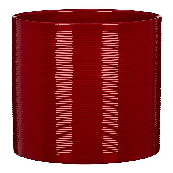 Scheurich Blumentopf Keramik Ø 14 cm x 13 cm Intense Red Volumen 1,52 l günstig online kaufen