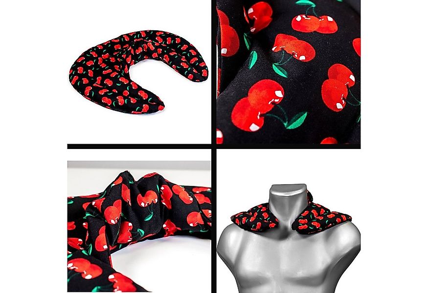 Giraffenland Nackenkissen Nackenhörnchen mit Stehkragen - Traubenkernkissen günstig online kaufen