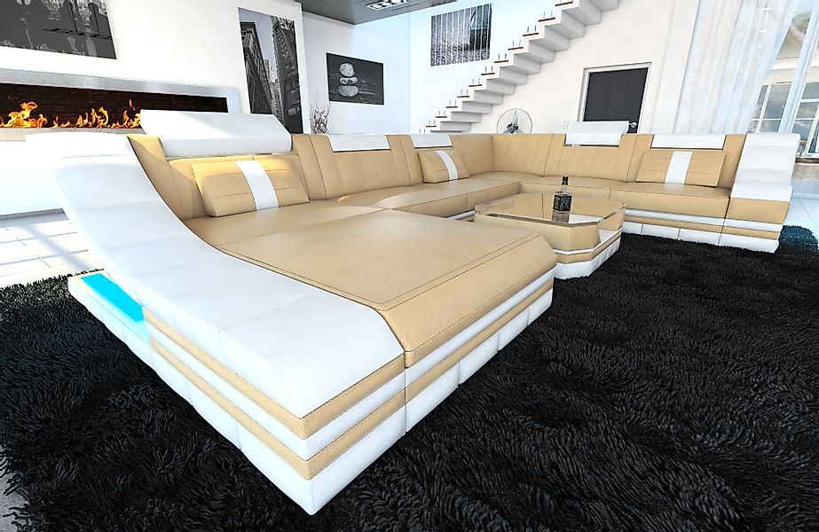 Sofa Dreams Wohnlandschaft Ledercouch Sofa Leder günstig online kaufen