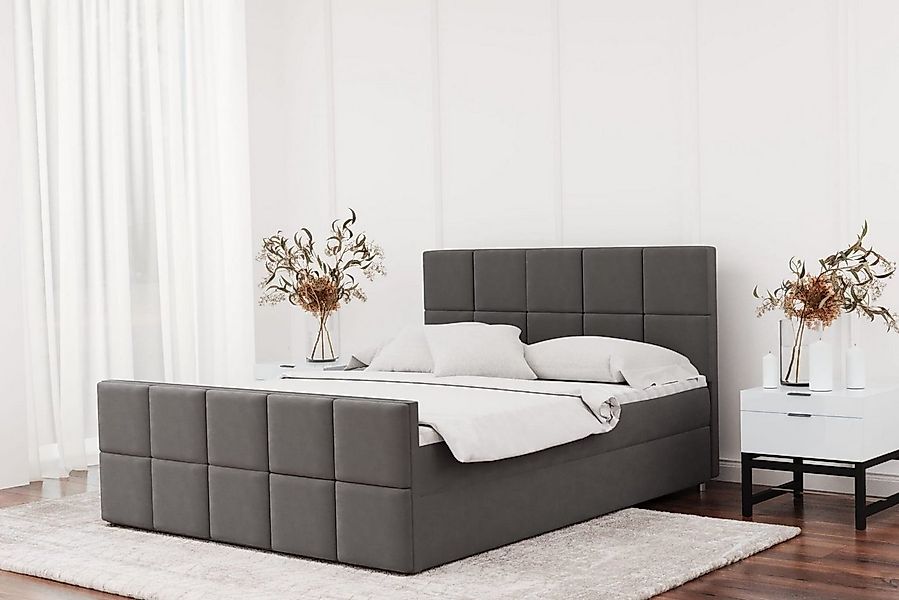 Friderik-EU Boxspringbett NANA Kontinentalbett Doppelbett mit zwei Bettkäst günstig online kaufen