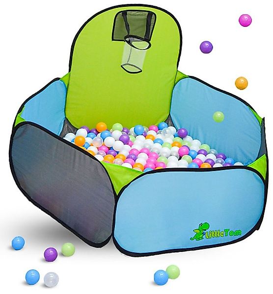 LittleTom Spielzelt Pool mit 300 Bällen - Pop-Up Spielpool mit Basketballko günstig online kaufen