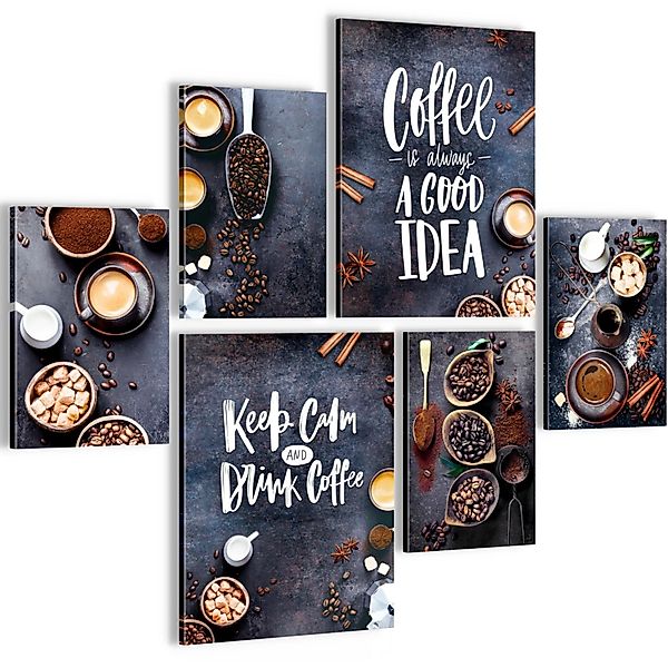 Novart Wandbild Wandbilder Küche Kaffee Gewürze günstig online kaufen