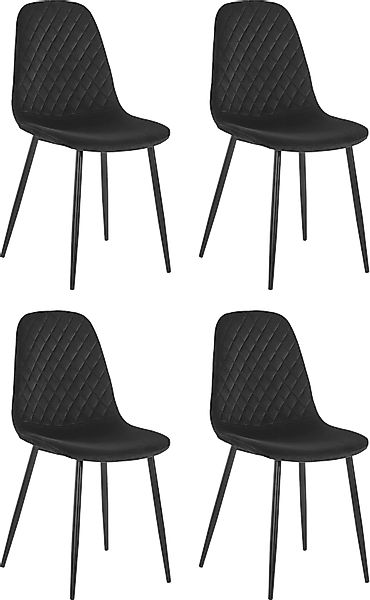 HELA Esszimmerstuhl "Sabrina", (Set), 4 St., Samtvelours, 2 und 4 Stück, Kü günstig online kaufen