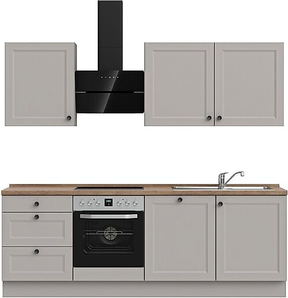 nobilia® Küchenzeile »"Cascada II"«, vormontiert, Breite 240 cm, Ausrichtun günstig online kaufen